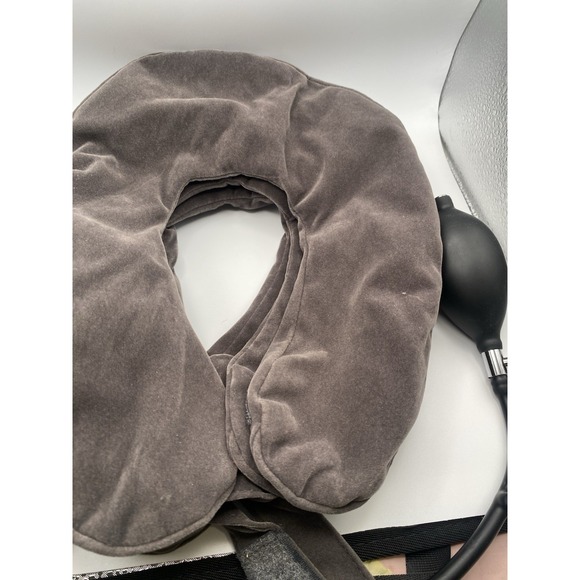 The Unbranded Brand Other - Inflatable Neck Traction Device Gray Velvet